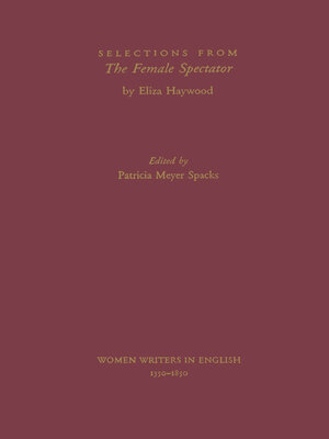 cover image of Selections from the Female Spectator